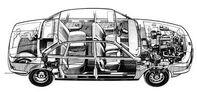 Bertone NSU TRAPEZE four seats mid engine prototype 1973 